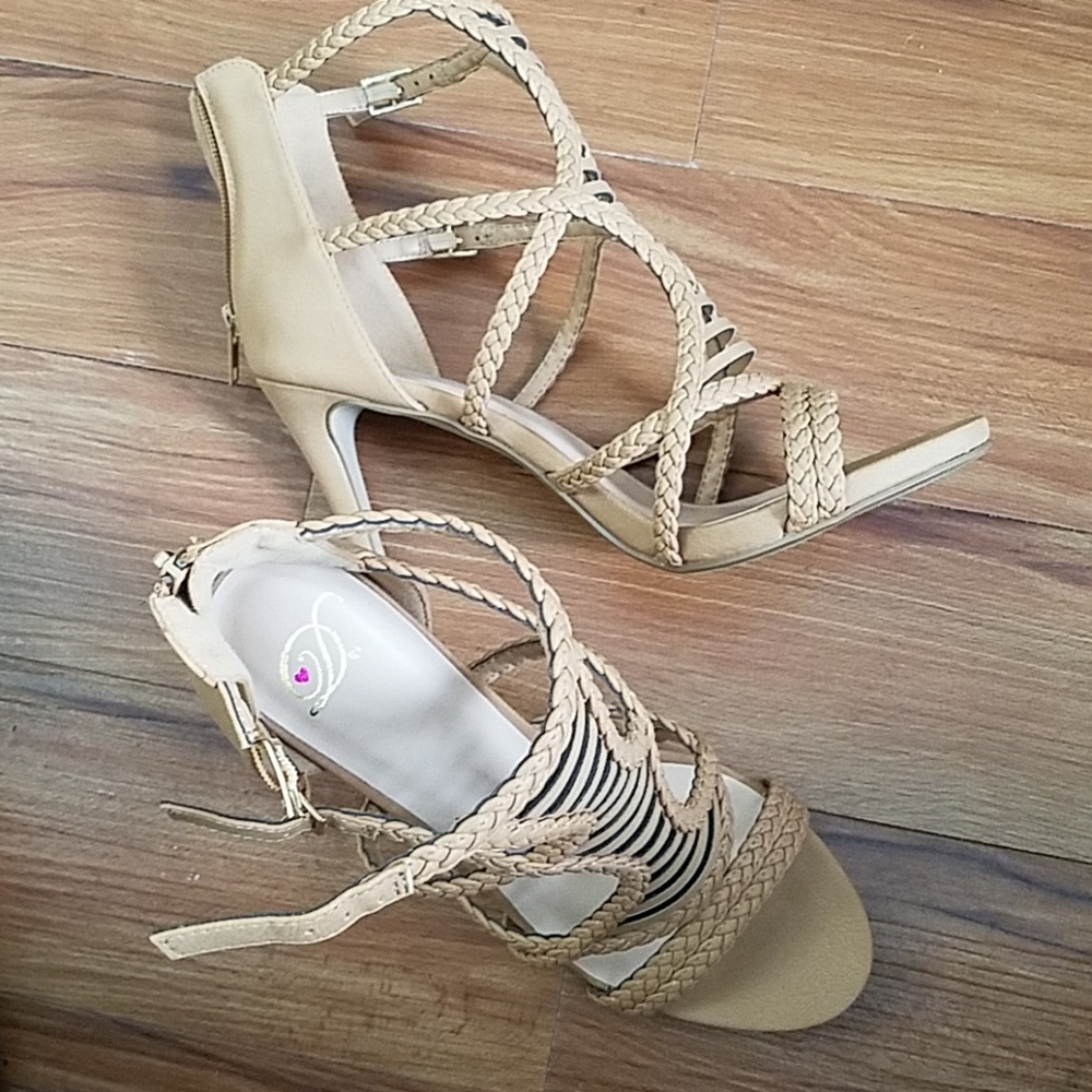 High heeled sandals